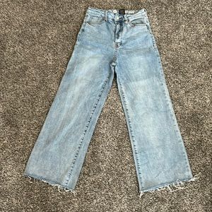 Wide leg, jeans cropped